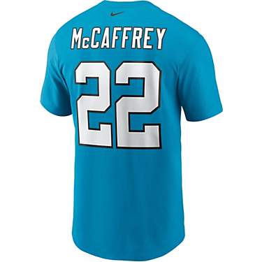 Nike Men's Carolina Panthers Christian McCaffrey Player Name & Number T-shirt                                                   