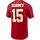 Nike Men's Kansas City Chiefs Patrick Mahomes 15 Short Sleeve T-shirt                                                            - view number 1 image
