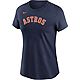 Nike Women's Houston Astros Wordmark Short Sleeve T-shirt                                                                        - view number 1 image