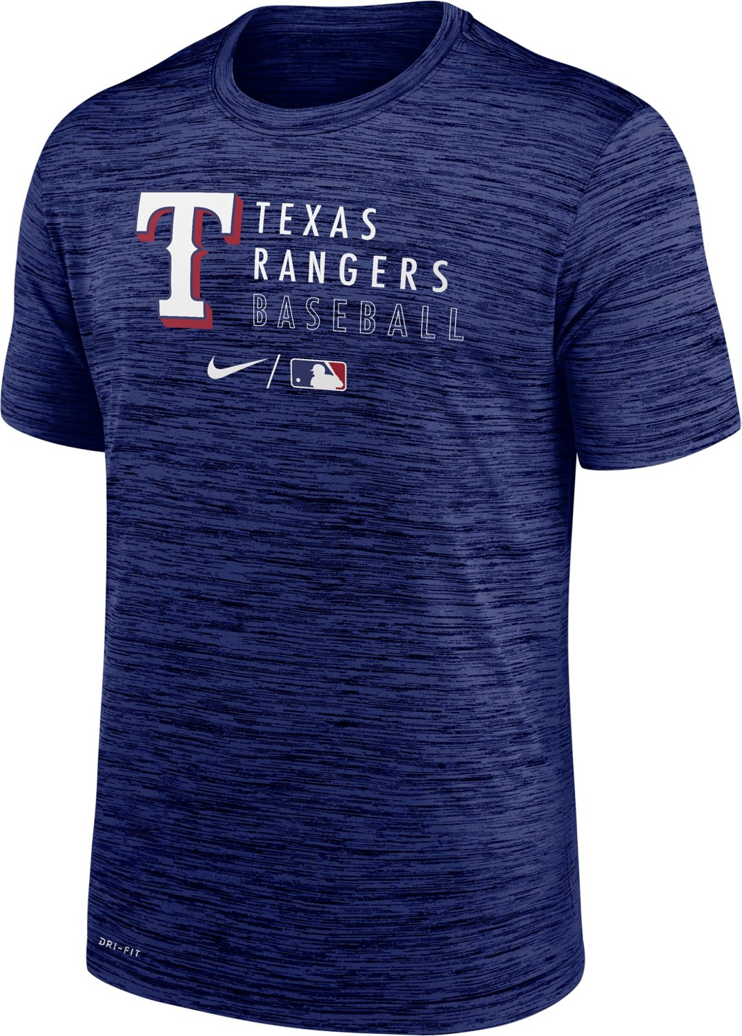 Nike Men's Texas Rangers Velocity Practice Short Sleeve T-shirt | Academy