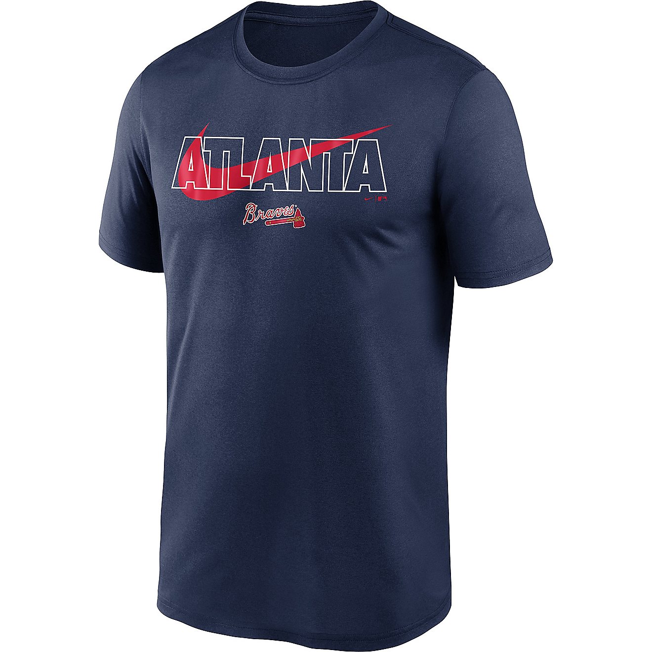 Nike Men's Atlanta Braves City Swoosh Legend T-shirt                                                                             - view number 1