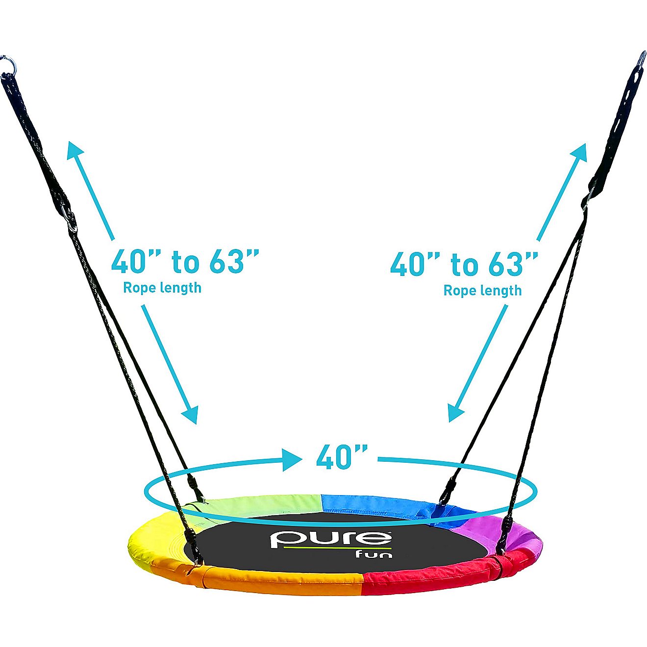 Pure fun Rainbow Flying Saucer Tree Swing                                                                                        - view number 2