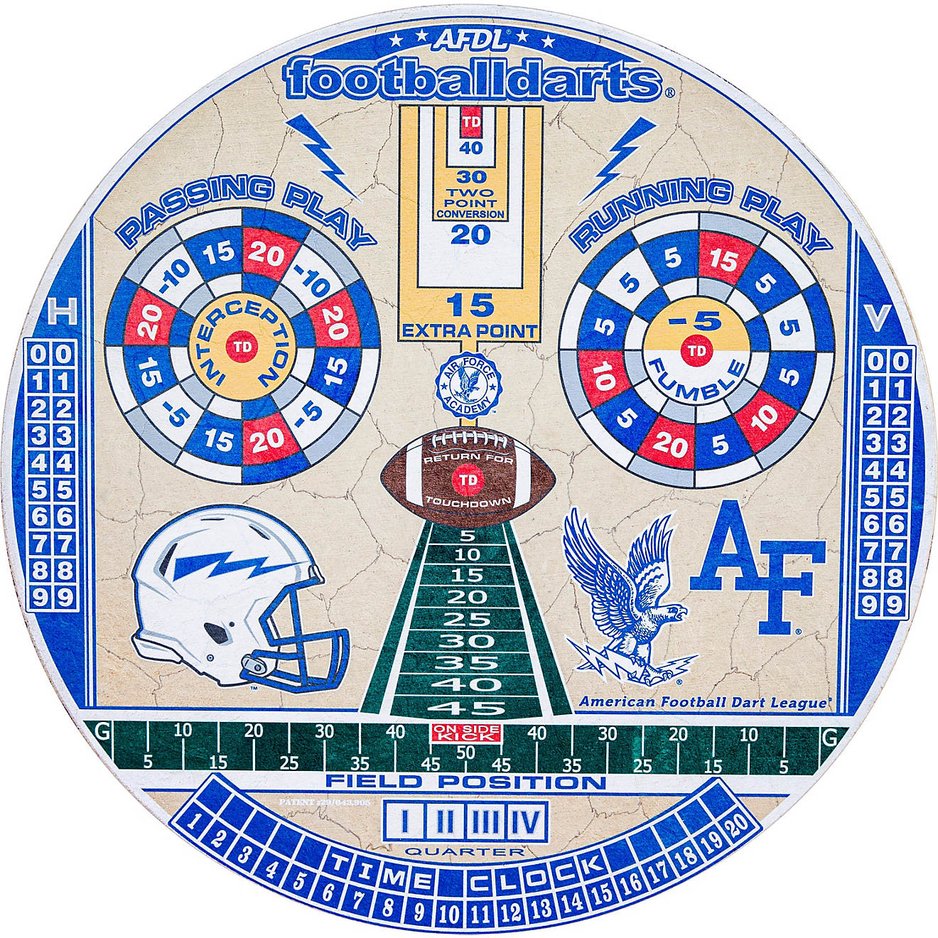 Football Darts Air Force Academy Official Dartboard                                                                              - view number 1
