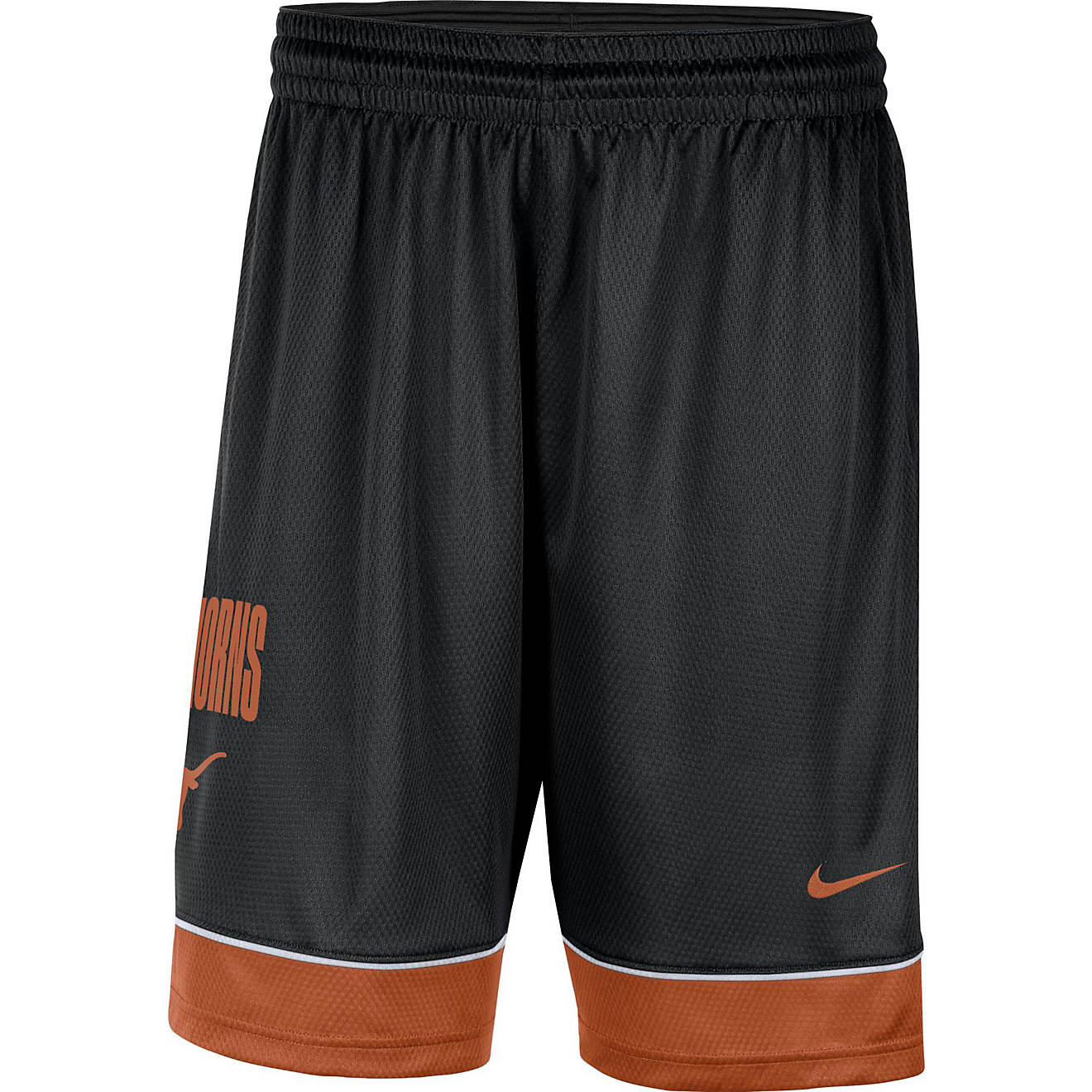 Nike Men's University of Texas Fast Break Shorts 10 in.                                                                          - view number 1
