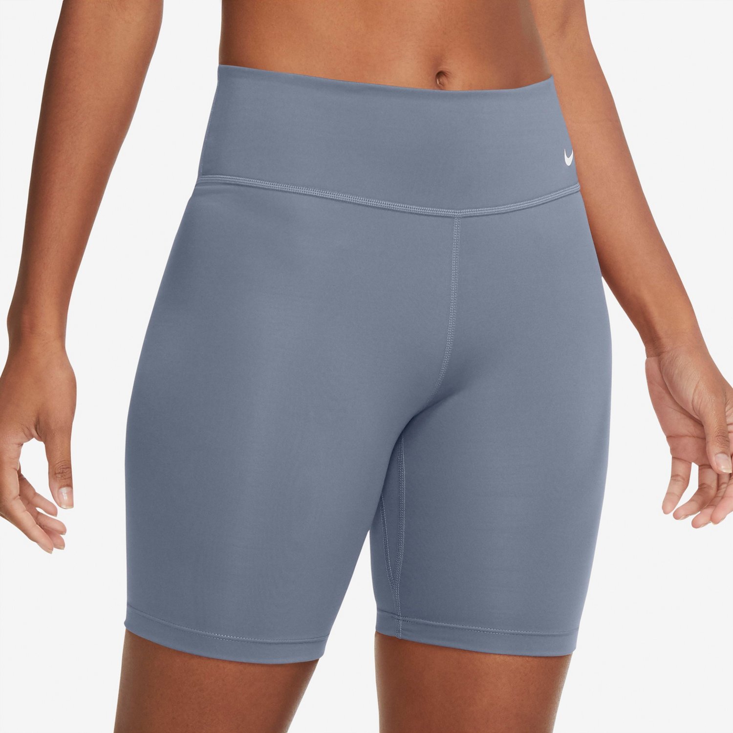 Nike Women's One Plus Size Mid Rise Shorts 7 in Academy