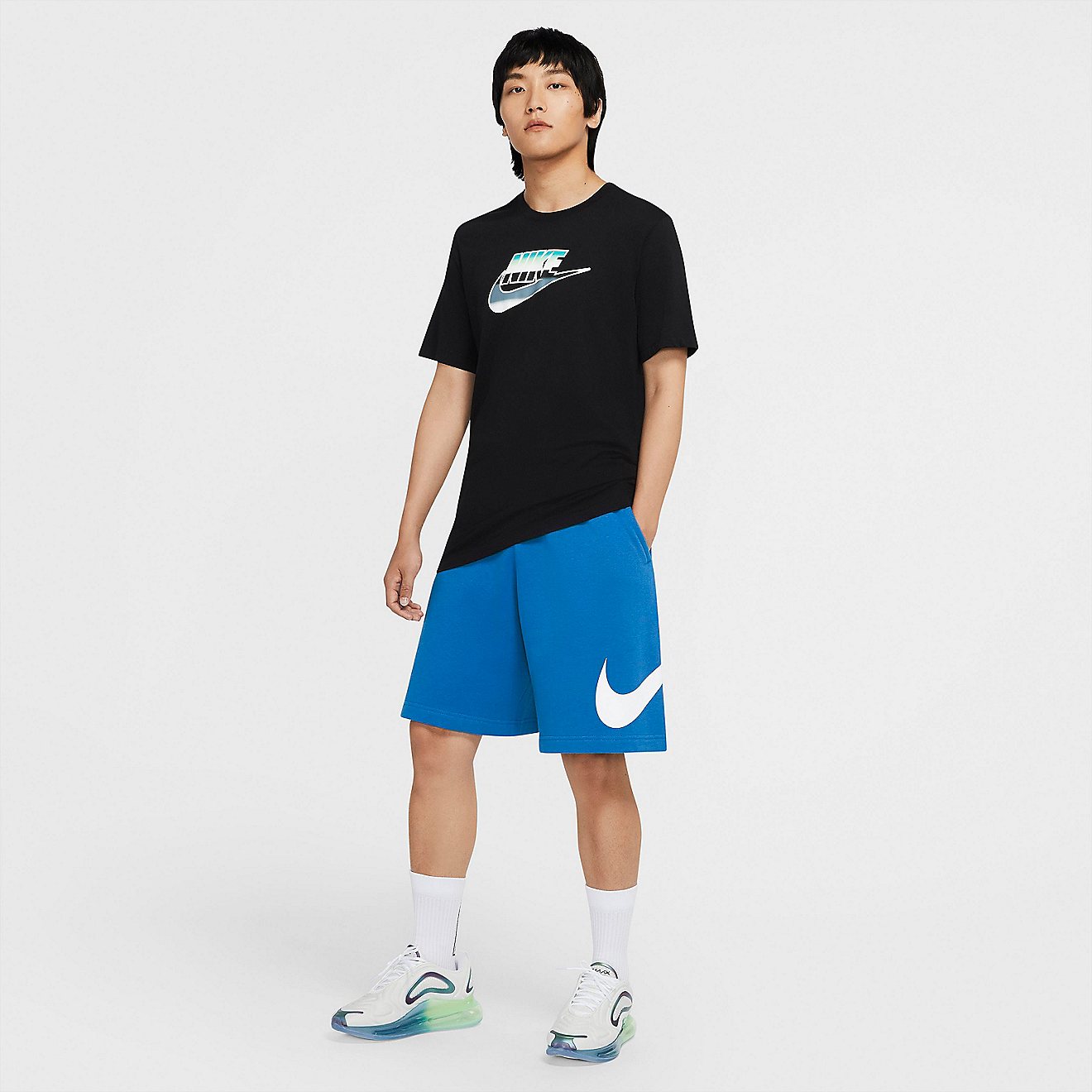 Nike Men's Sportswear  BB GX Graphic Club Fleece Shorts 10 in                                                                    - view number 4