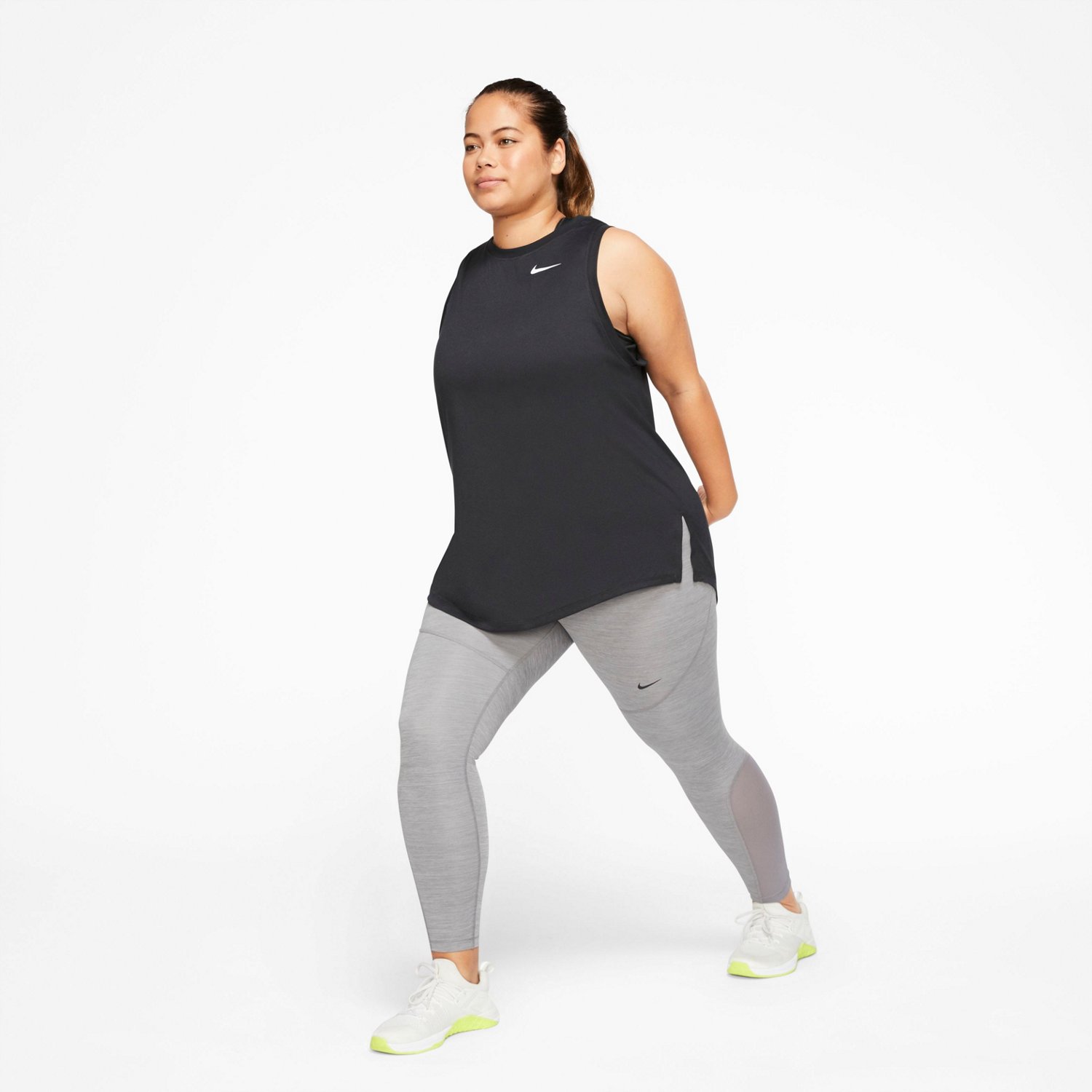 nike women's dri fit essential swoosh training tank top