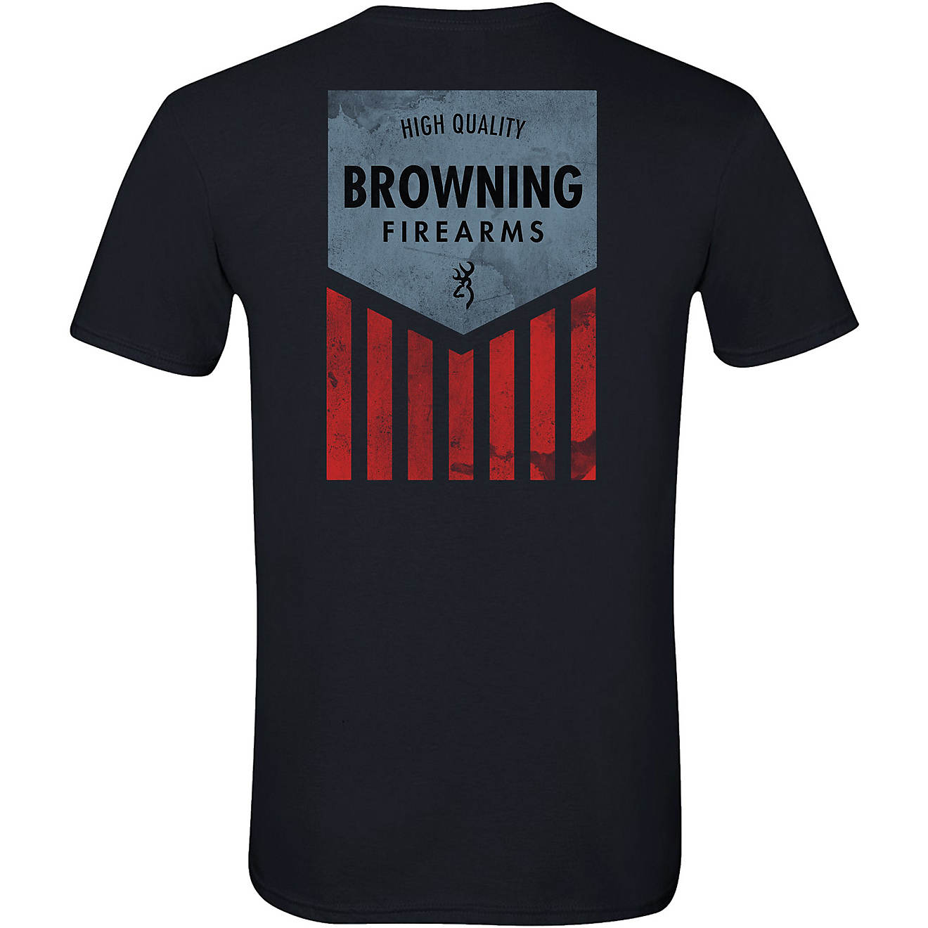 Browning Men's High Quality Flag Short Sleeve T-shirt                                                                            - view number 1