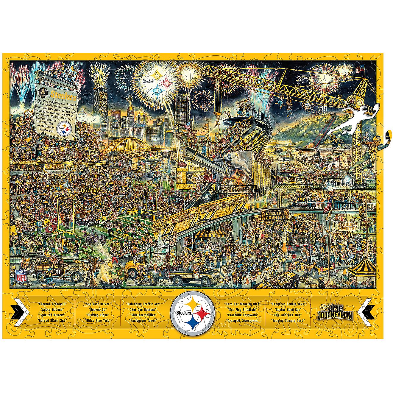 YouTheFan Pittsburgh Steelers Wooden Journeyman Puzzle                                                                           - view number 1