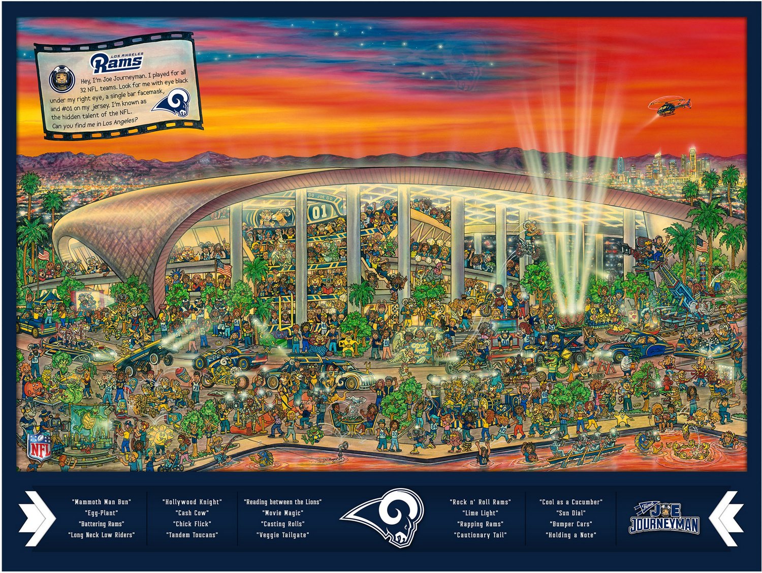 YouTheFan St. Louis Rams Journeyman Jigsaw Puzzle Academy