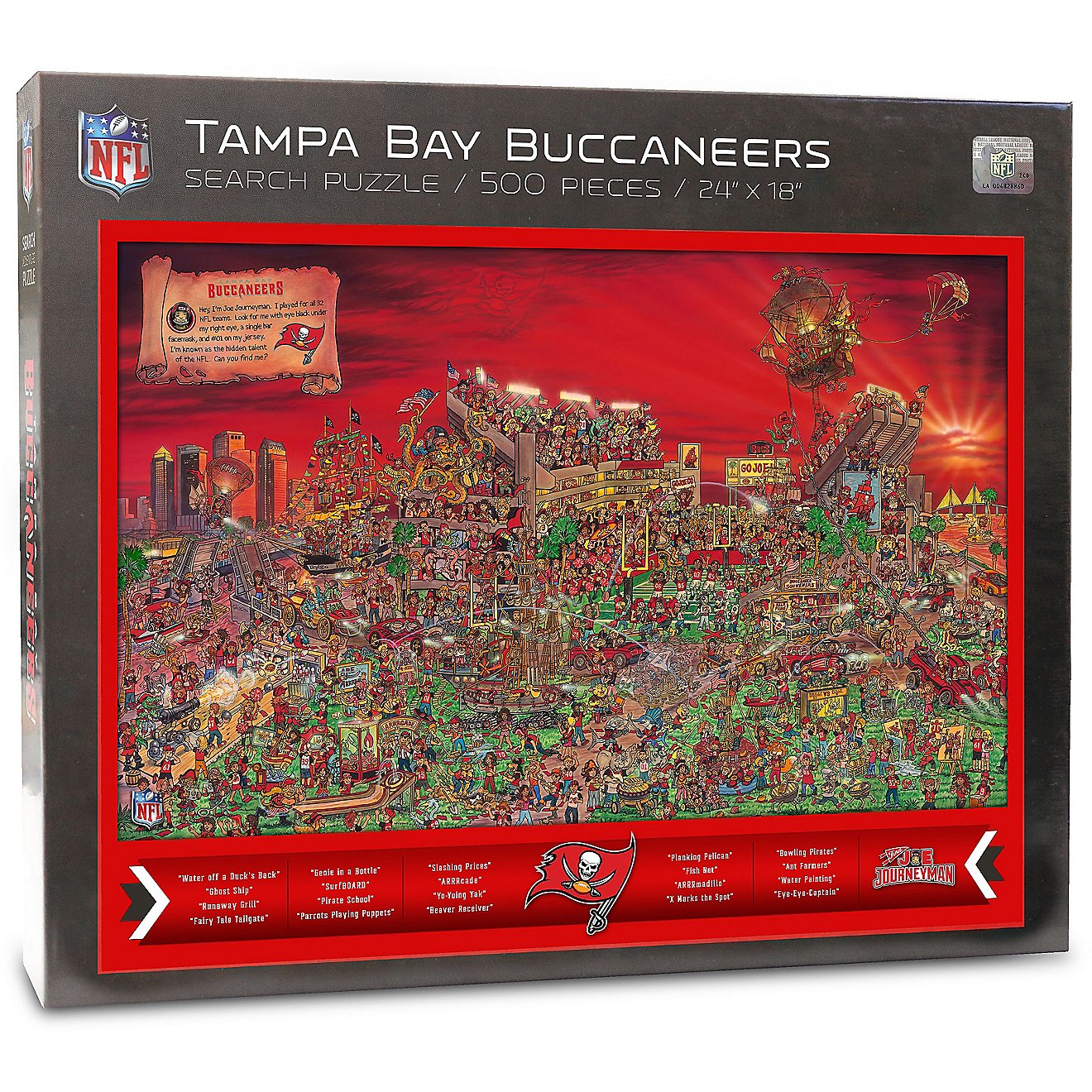 YouTheFan Tampa Bay Buccaneers Joe Journeyman 500-Piece Puzzle                                                                   - view number 1