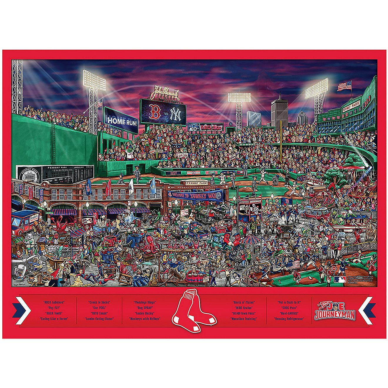 YouTheFan Boston Red Sox Journeyman Jigsaw Puzzle                                                                                - view number 2