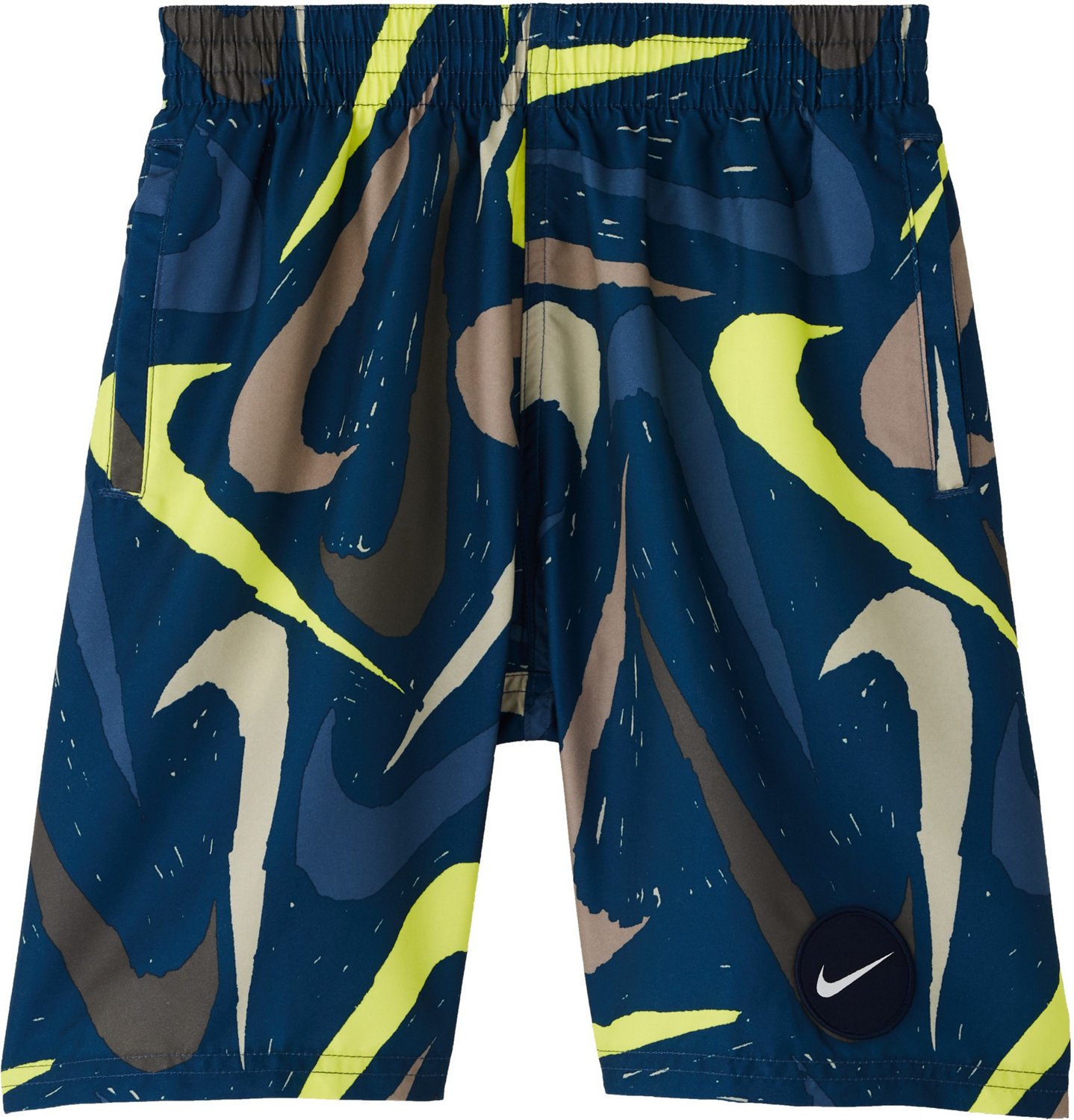 Nike Boys' Swim Logo Tape Racer Volley Shorts 8 in | Academy