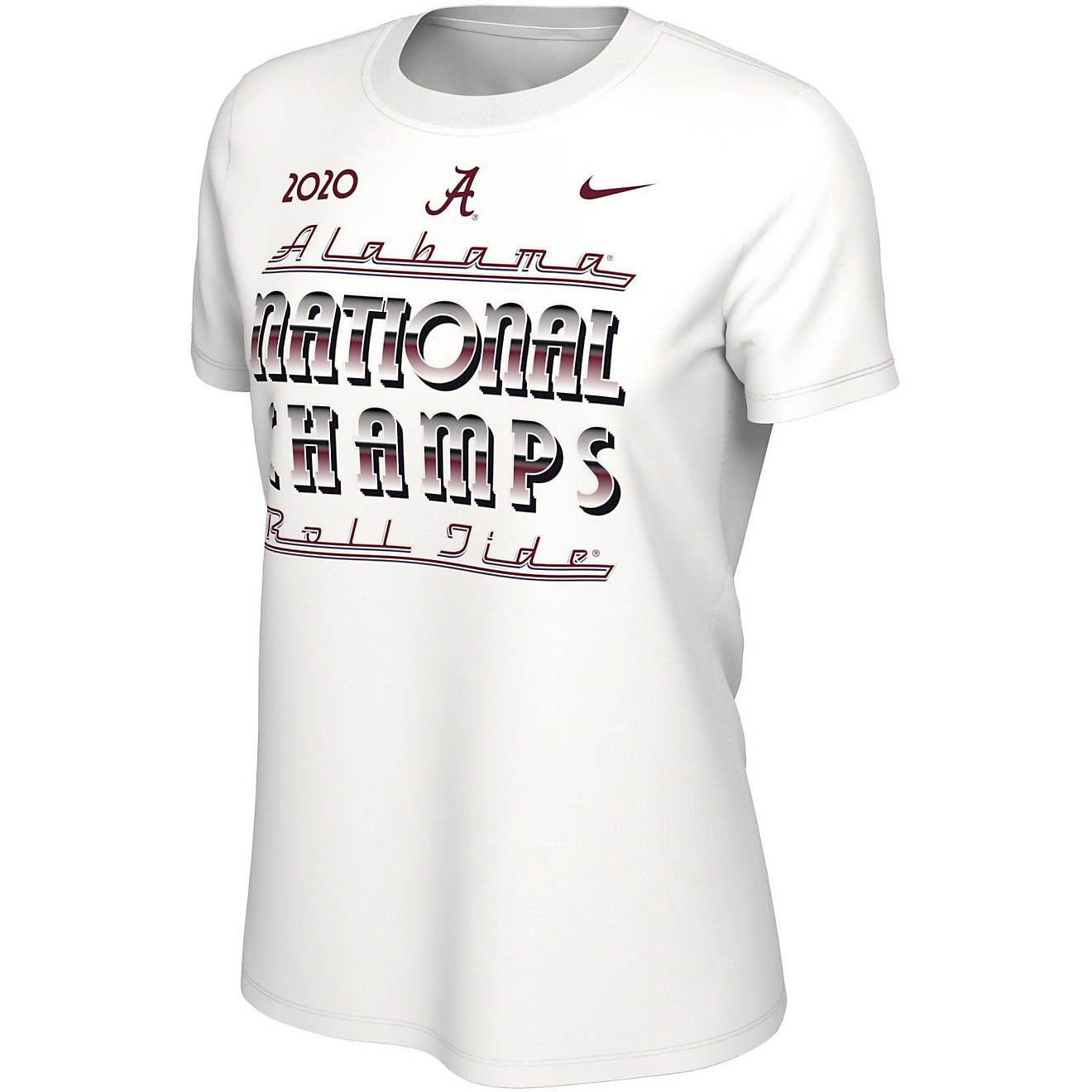 Nike Women's University of Alabama 2020 National Champs Celebration Short Sleeve T-shirt                                         - view number 1
