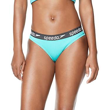 Speedo Women's Rib Logo Bikini Bottom                                                                                           