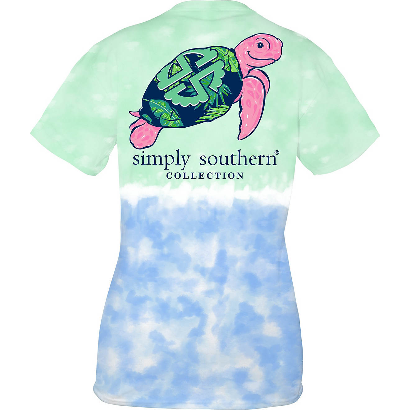 Simply Southern Women's Tropical Turtle Short Sleeve T-shirt                                                                     - view number 1