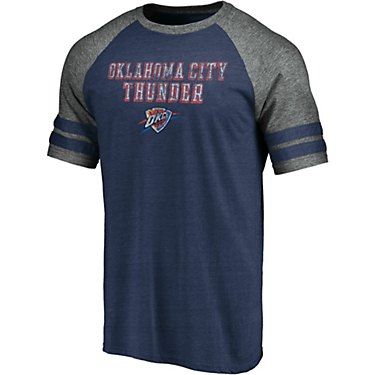 Nike Men's Oklahoma City Thunder True Classics Triblend 2 Stripe Short Sleeve T-shirt