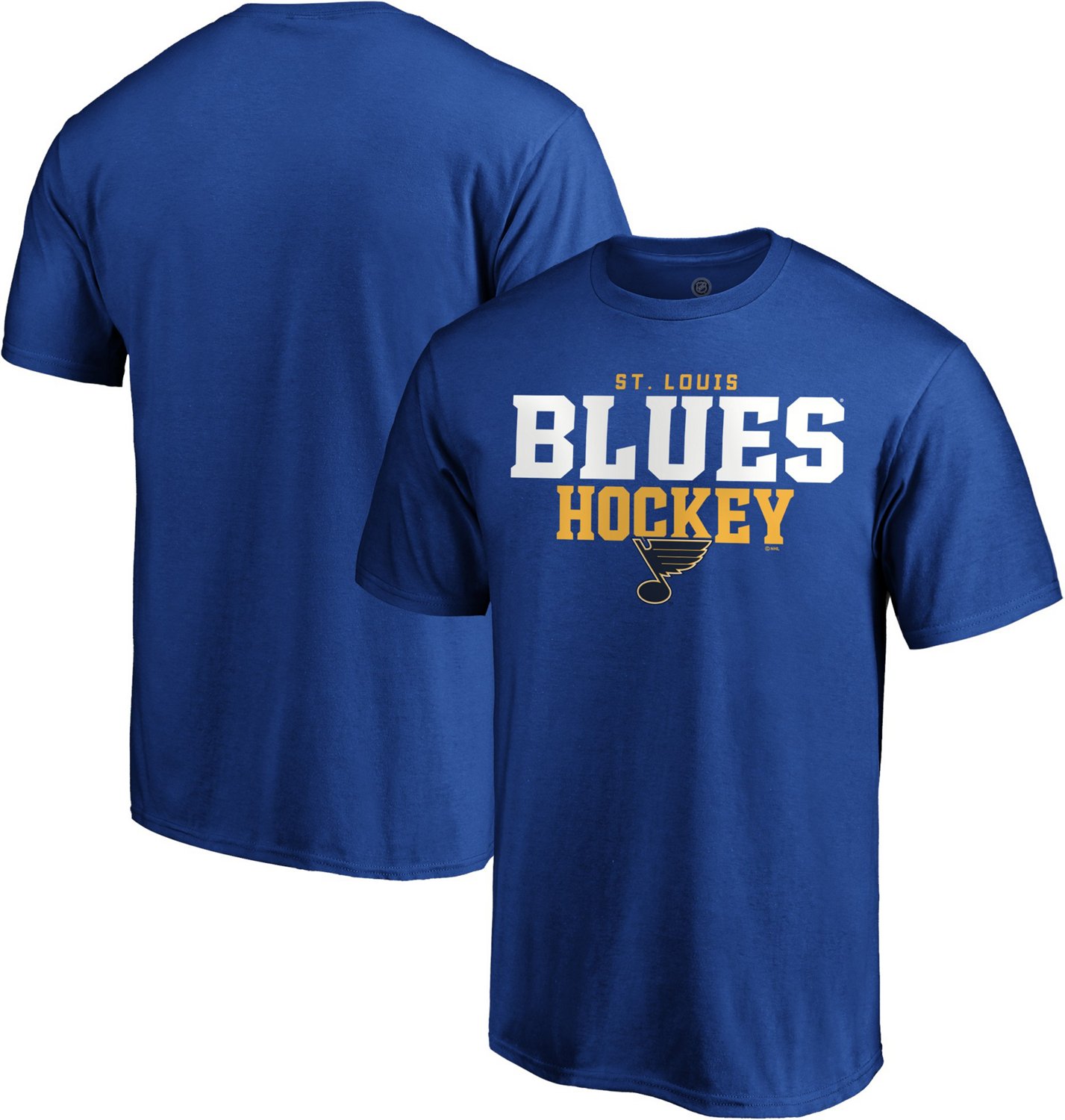 St. Louis Blues Men's Iconic Double Stack Short Sleeve T-shirt | Academy