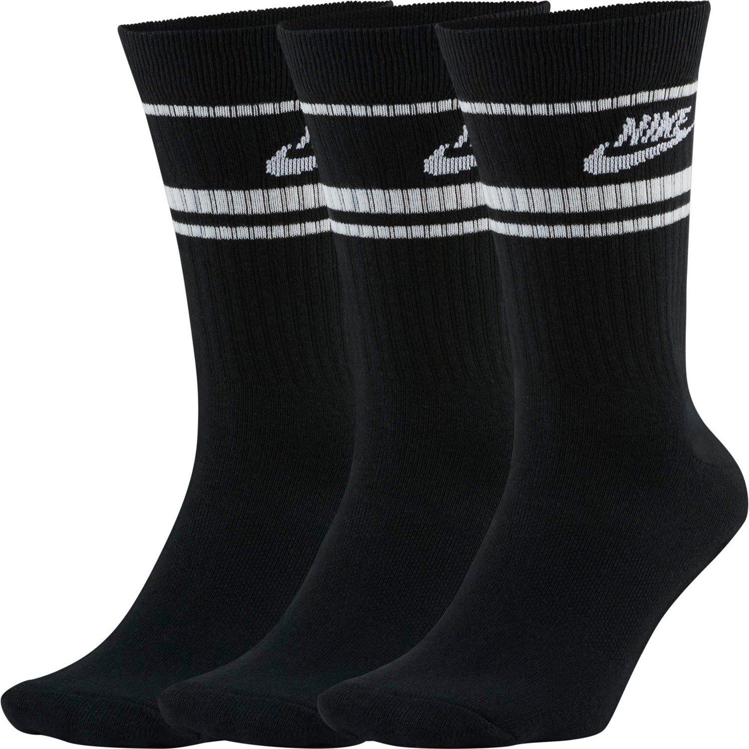 Nike Men's Essential Retro Striped Crew Socks 3 Pack | Academy