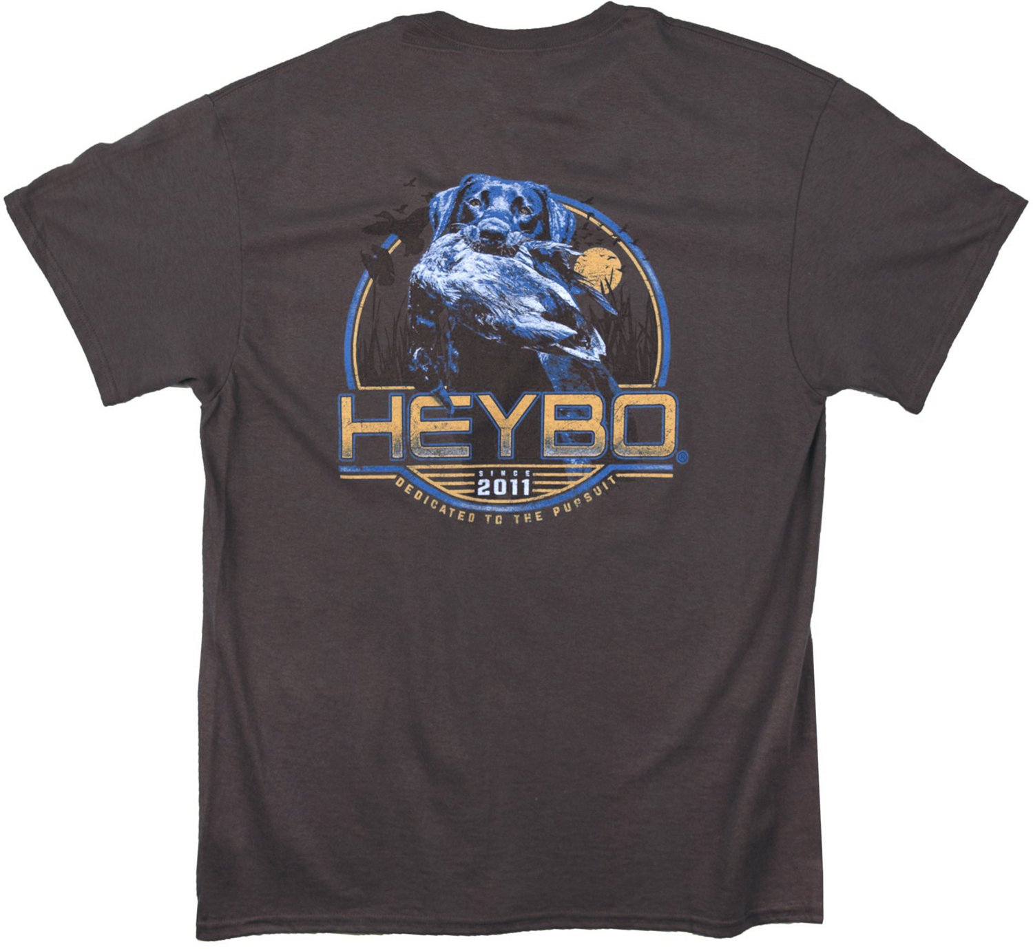Heybo Lab with Mallard T-Shirt Brown Heather / XL
