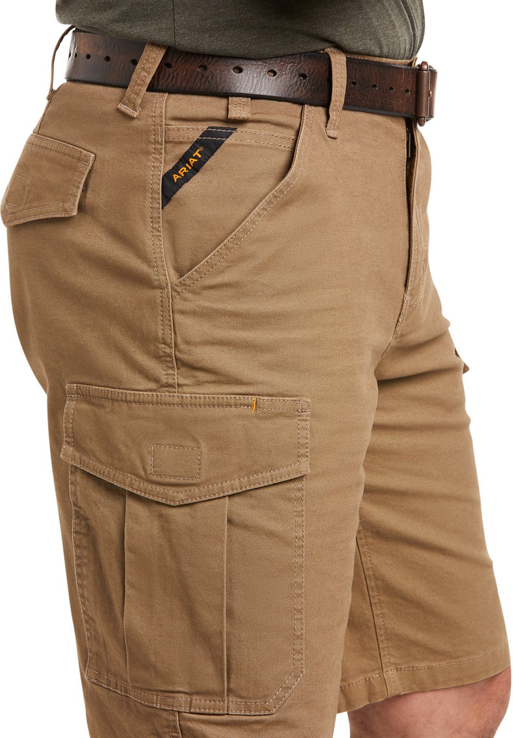 Ariat Men's Rebar Made Tough Cargo Work Shorts 11 in Academy