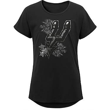 NBA Girls' San Antonio Spurs Floral Fade Dolman T-shirt                                                                         