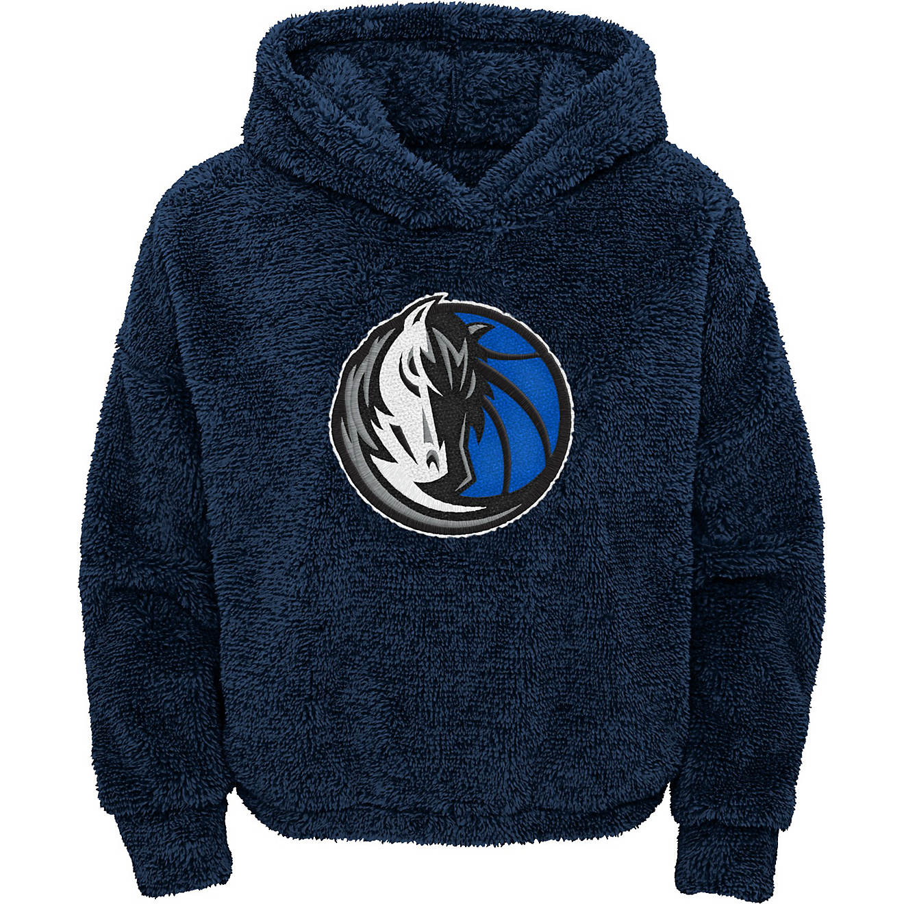 NBA Girls' Dallas Mavericks Influential Sherpa Pullover Hoodie                                                                   - view number 1