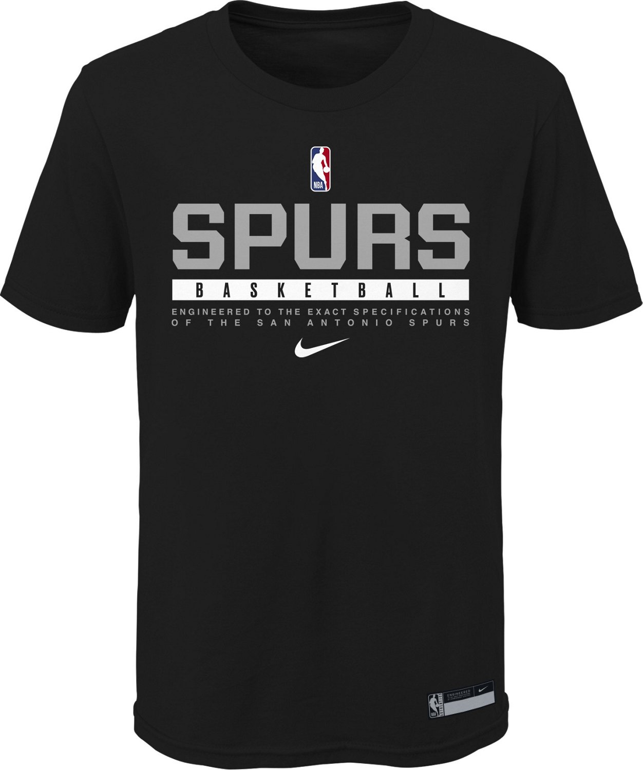 Nike Youth San Antonio Spurs Essential Practice GPX Short Sleeve T ...