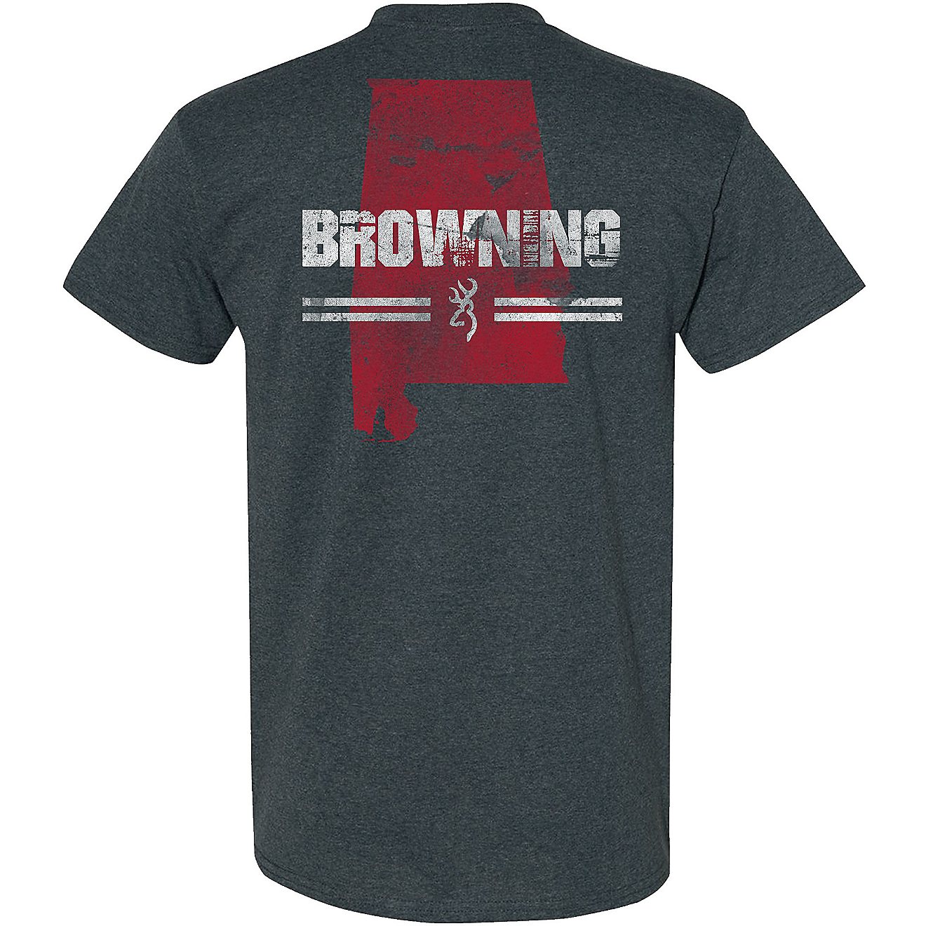 Browning Men's Alabama State Short Sleeve T-shirt                                                                                - view number 1