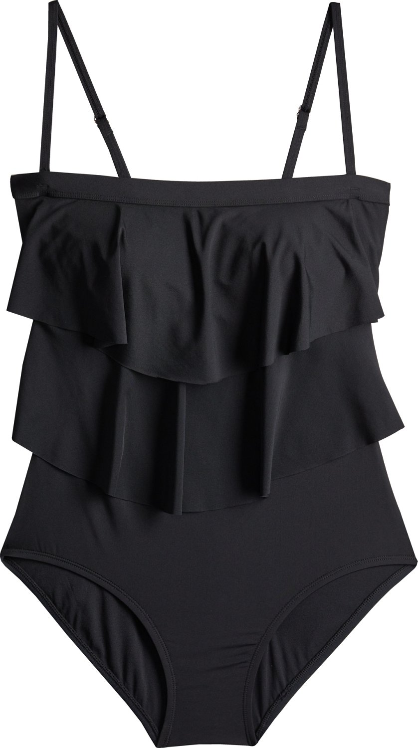 Jantzen Women's Tiered Bandeau 1Piece Swimsuit Academy