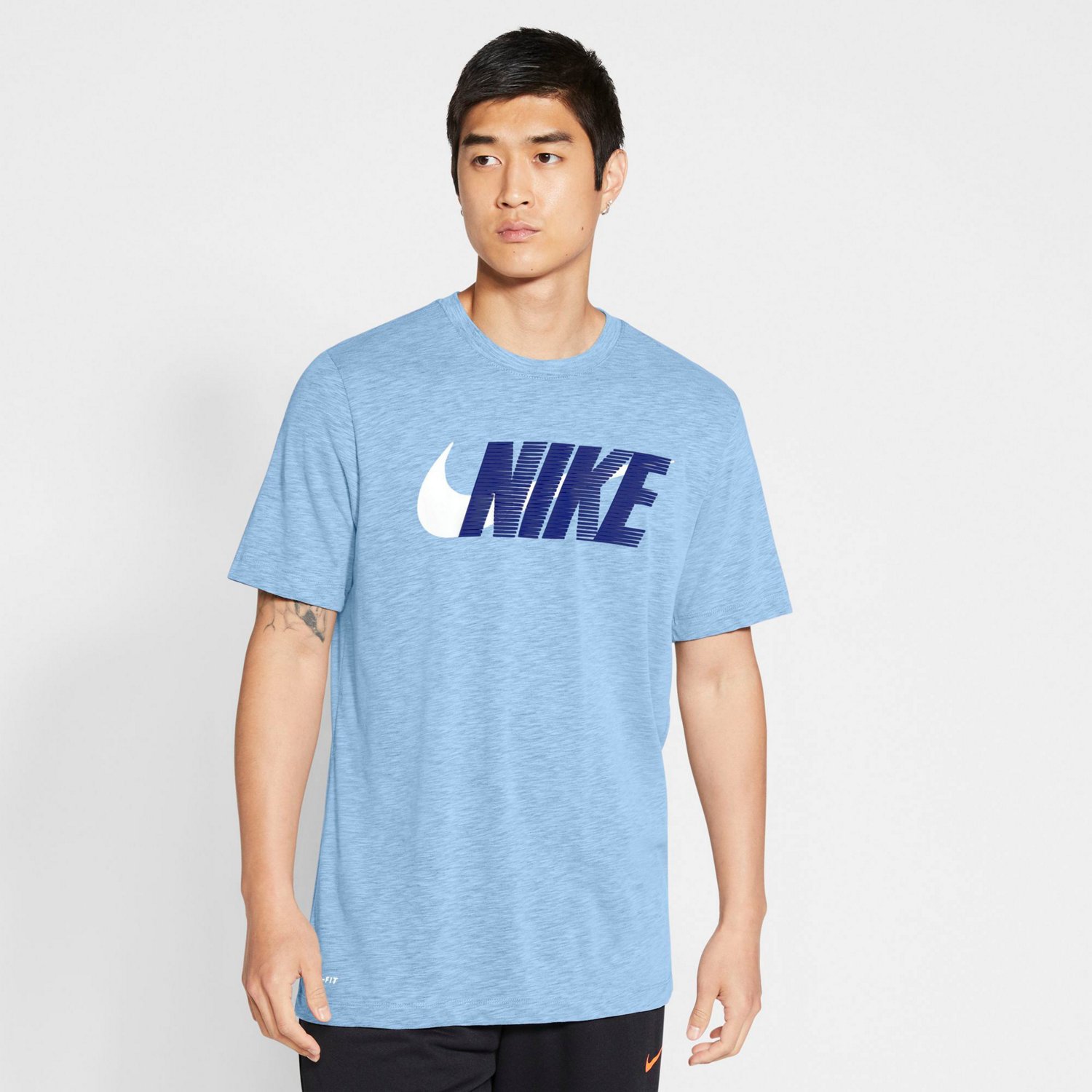 Nike Men's DriFIT Block Swoosh Training Tshirt Academy