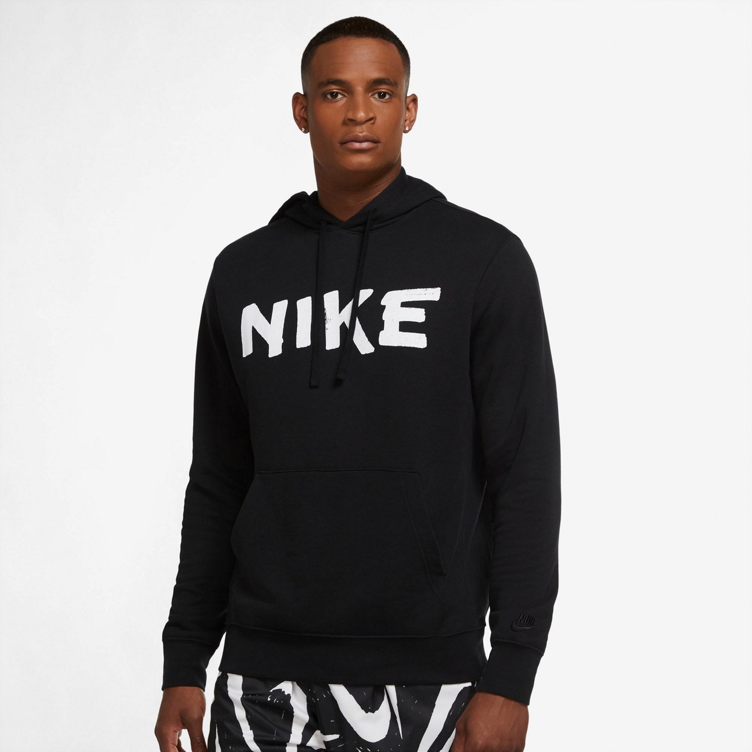 Nike Men's Sportswear Club FT Graphic Pullover Hoodie Academy