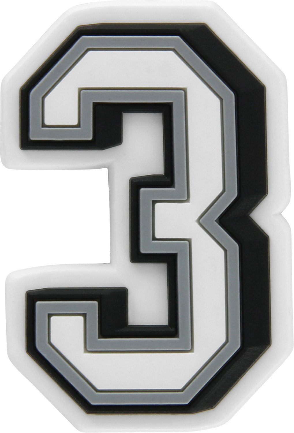 Crocs Jibbitz Number 3 Charm Academy