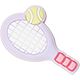 Crocs Tennis Racket Jibbitz Charm                                                                                                - view number 1 image