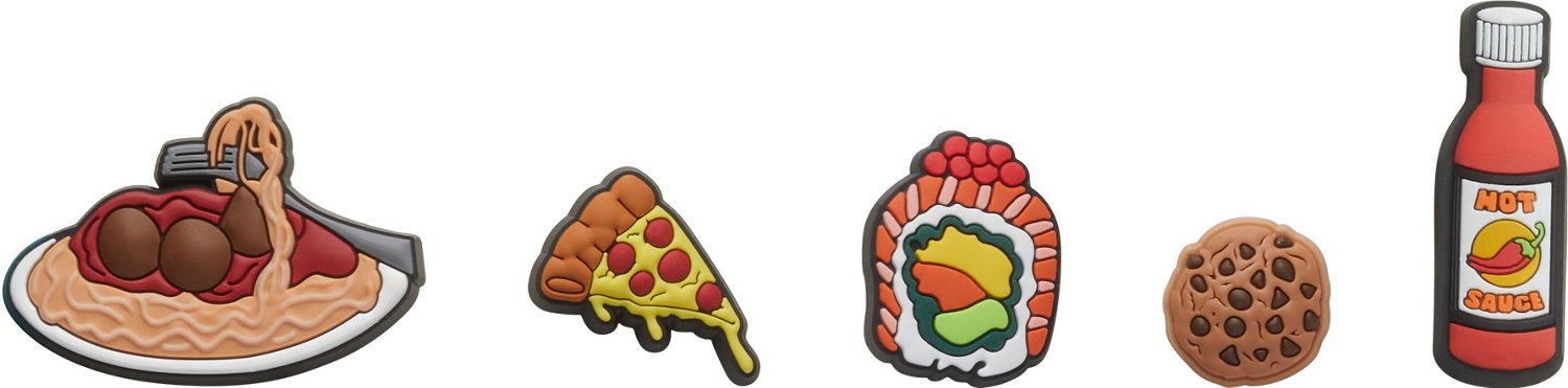 Crocs Jibbitz Food Please Charms 5Pack Academy