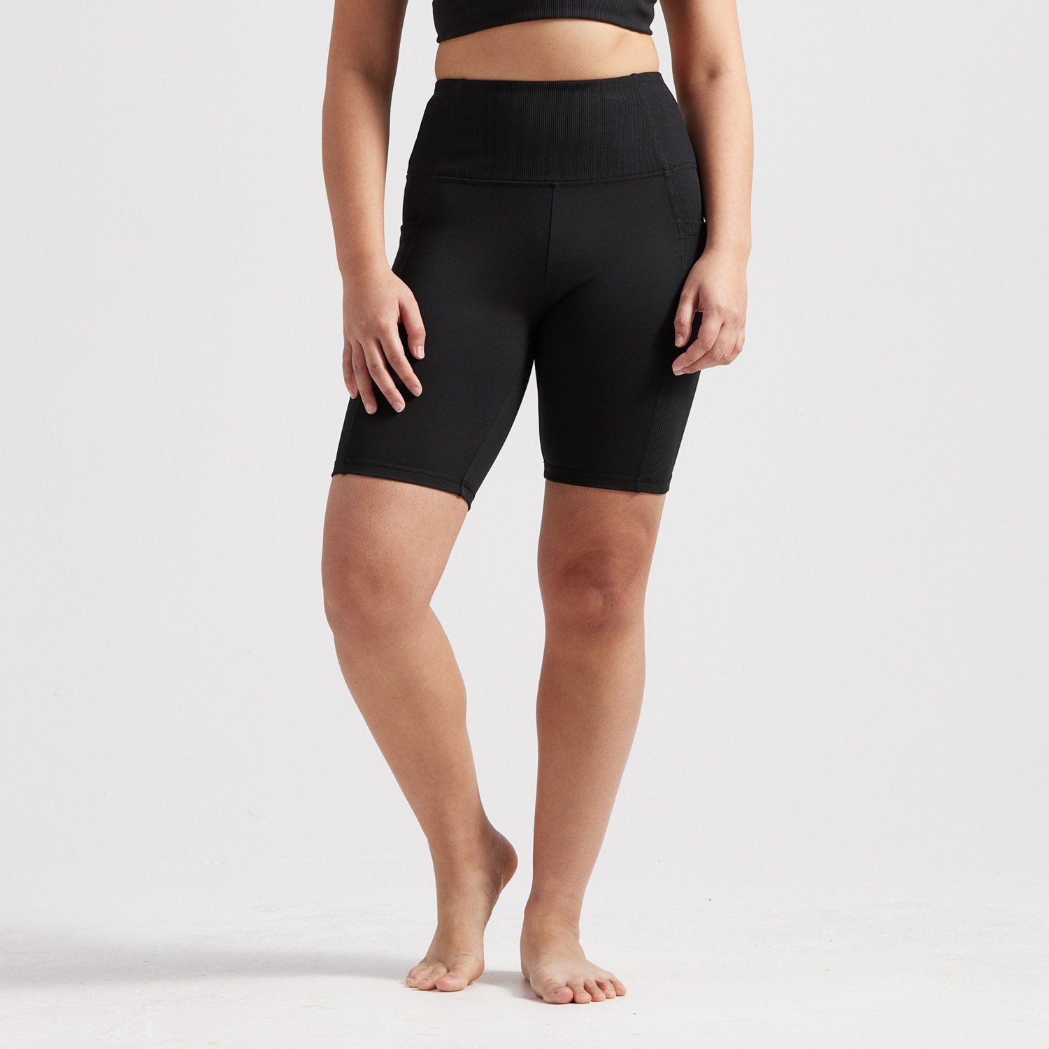 Freely Women's Rib Bermuda Bike Shorts 9 in Academy