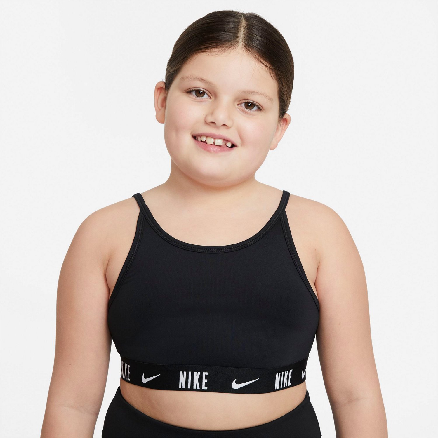 Nike Girls' Trophy Extended Sports Bra Academy