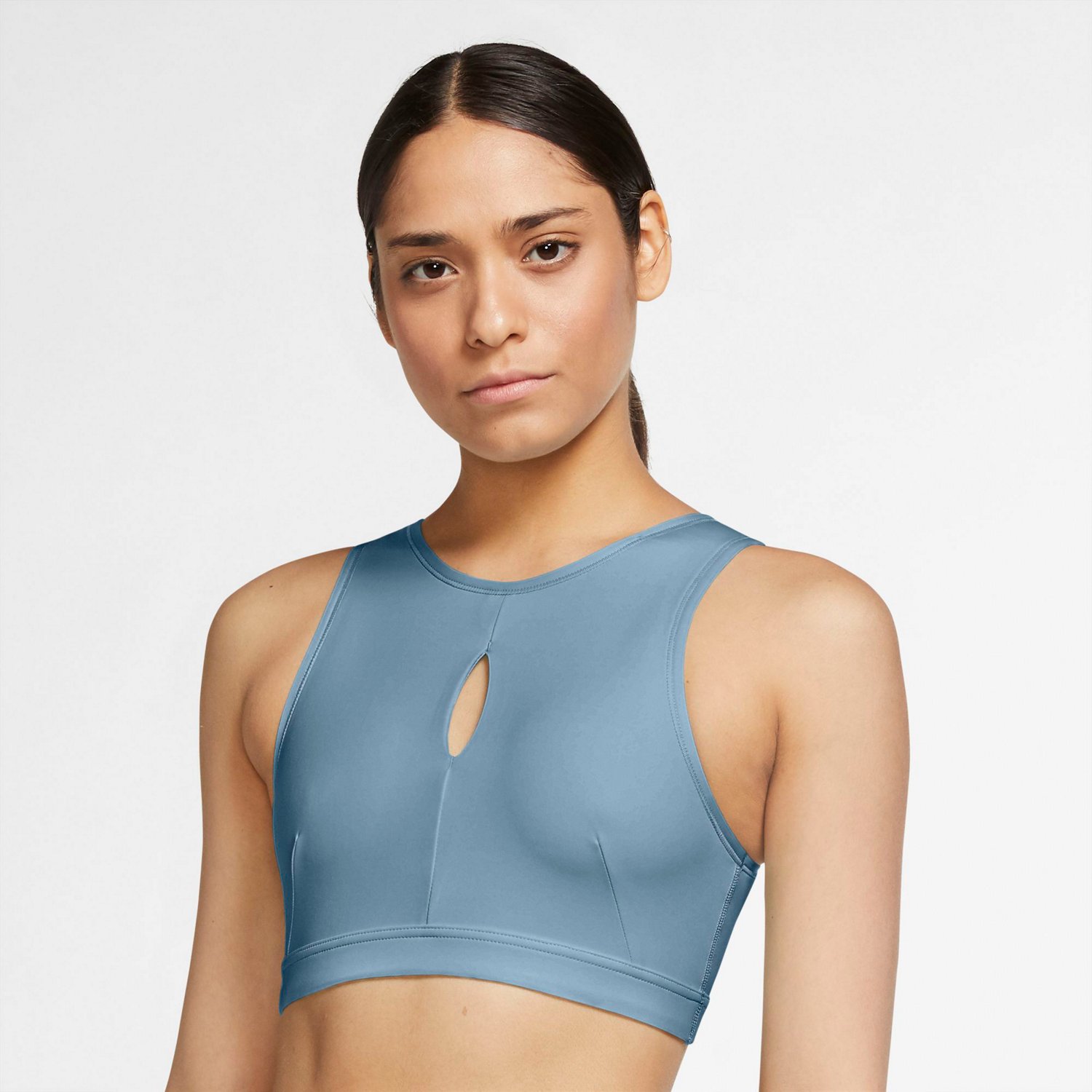 Nike Women's Yoga DriFIT Swoosh MediumSupport Sports Bra Academy