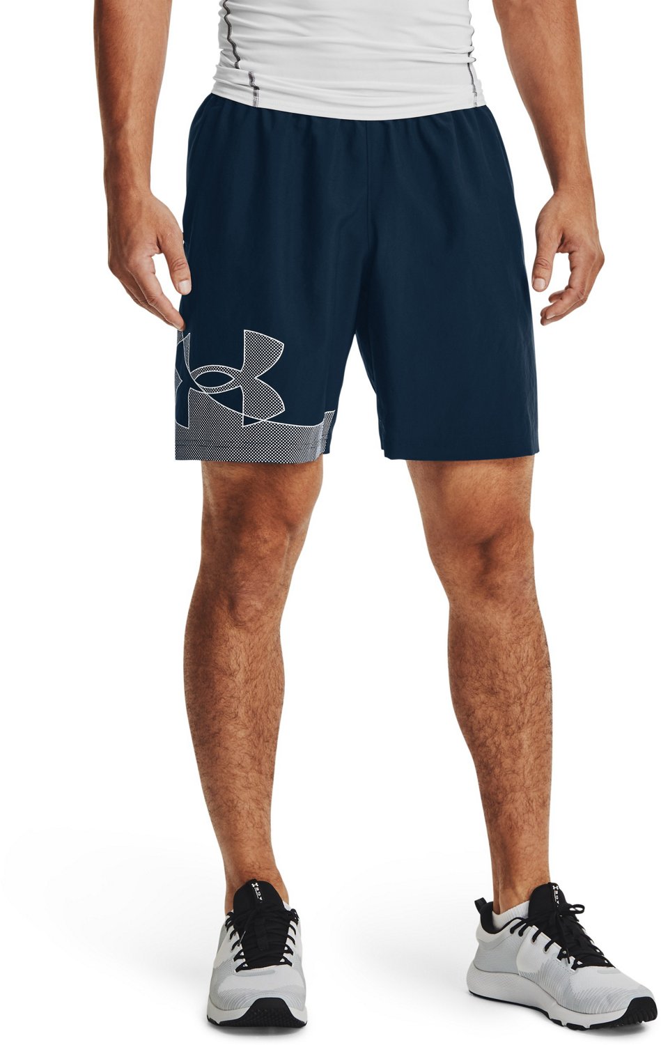 under armour woven graphic shorts mens