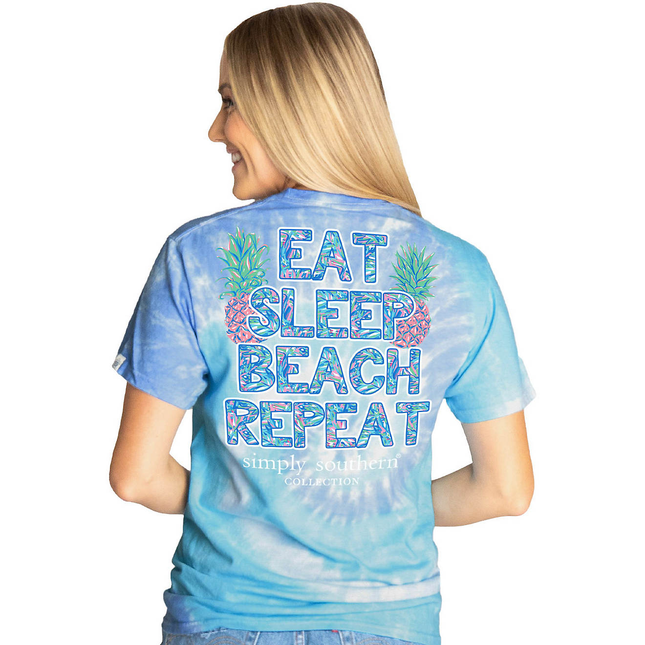 Simply Southern Women's Pine Repeat Short-Sleeve Graphic T-shirt                                                                 - view number 1