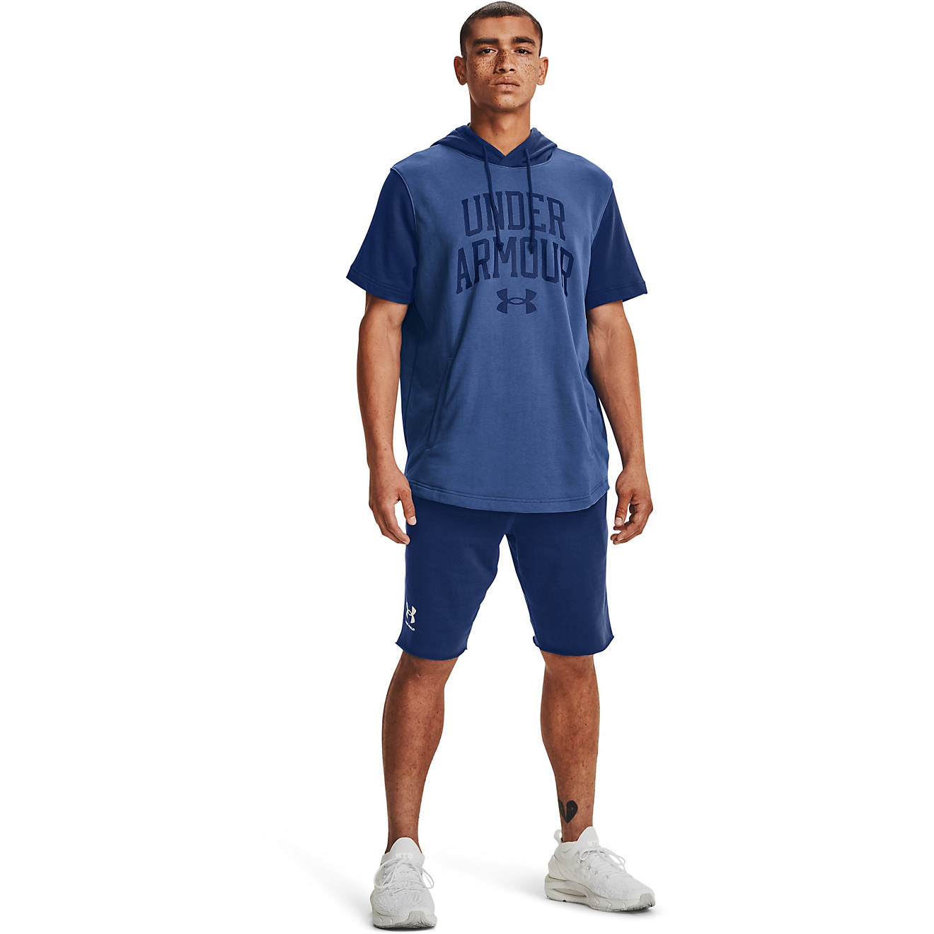 Under Armour Men's Rival Terry Colorblock Short Sleeve Hoodie | Academy
