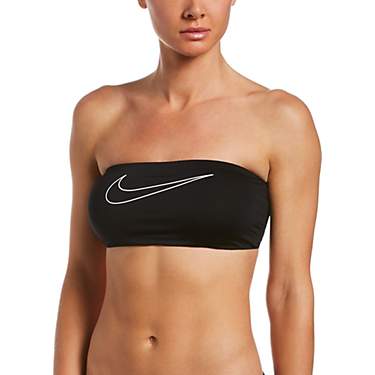 Nike Women's Multi Logo Bandeau Bikini Swim Top                                                                                 