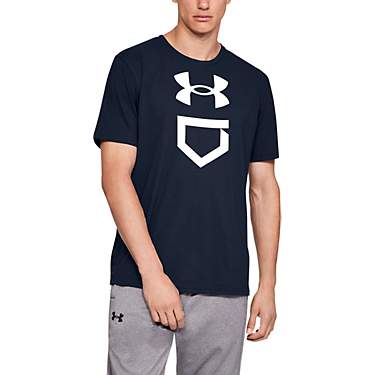 Under Armour Men's Baseball Plate Logo Short Sleeve T-shirt                                                                     