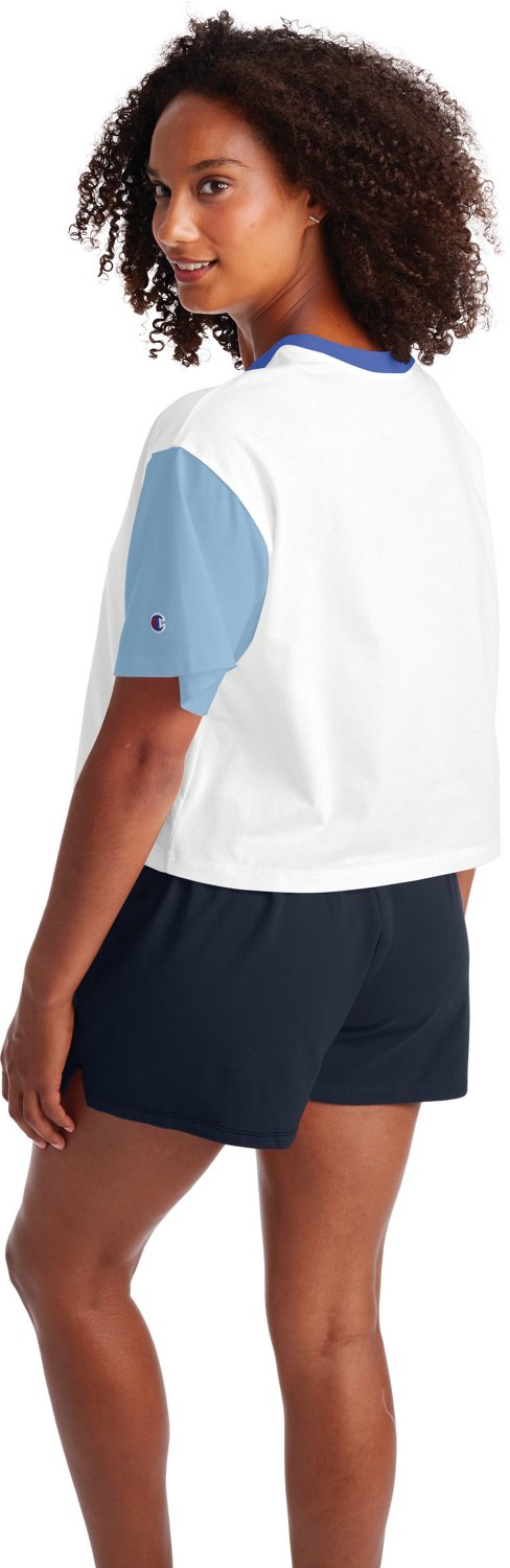 champion color block shorts