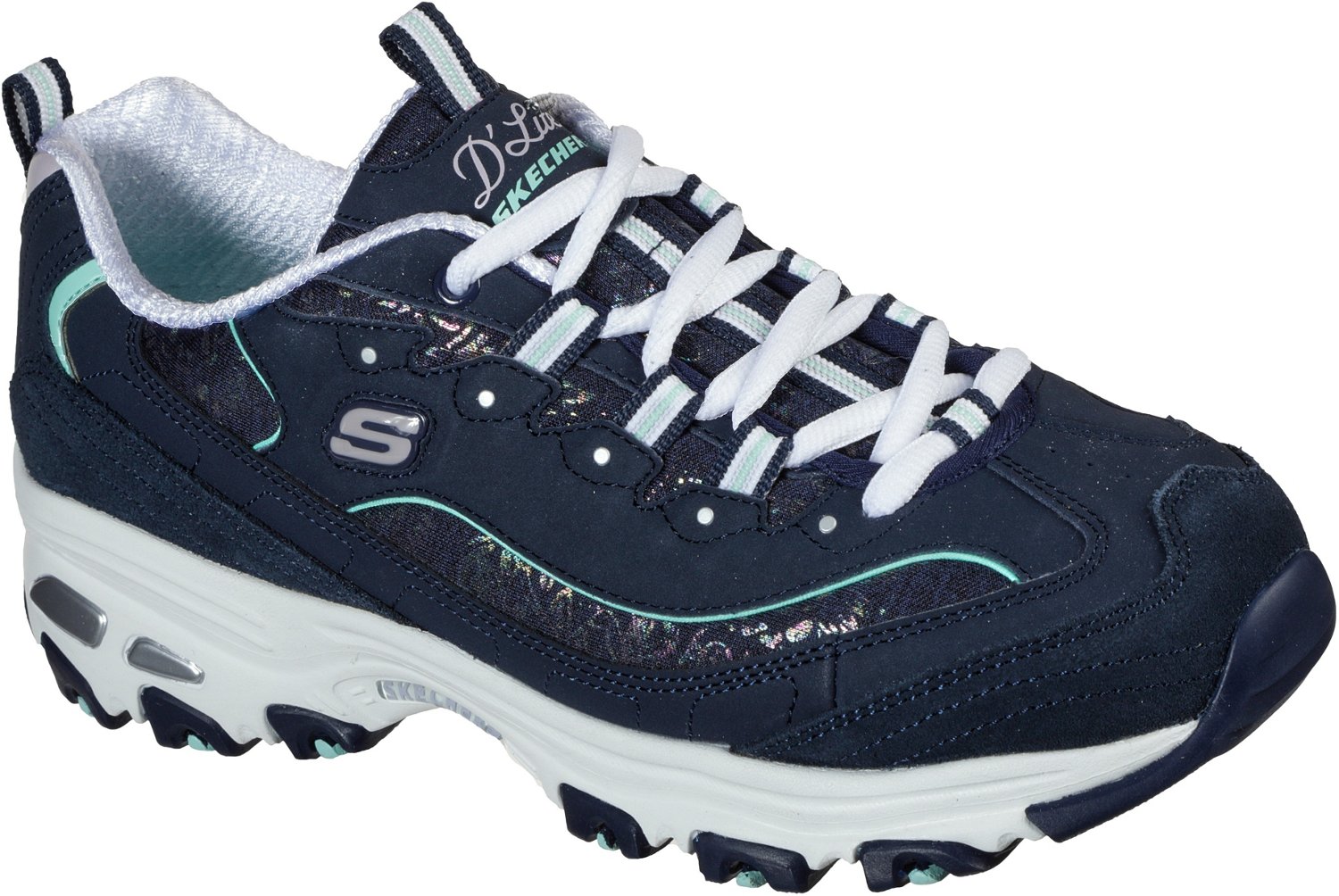 SKECHERS Women's D'Lites Sparkling Rain Shoes Academy