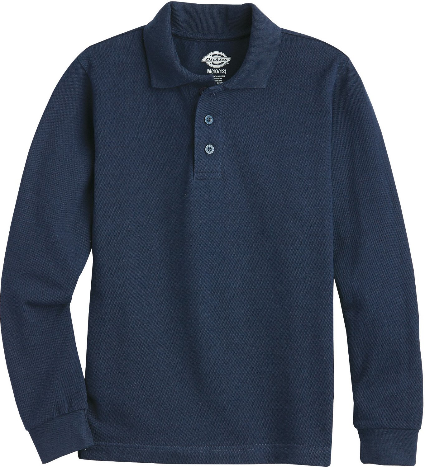Dickies Boys' Long Sleeve Pique Polo Shirt | Academy