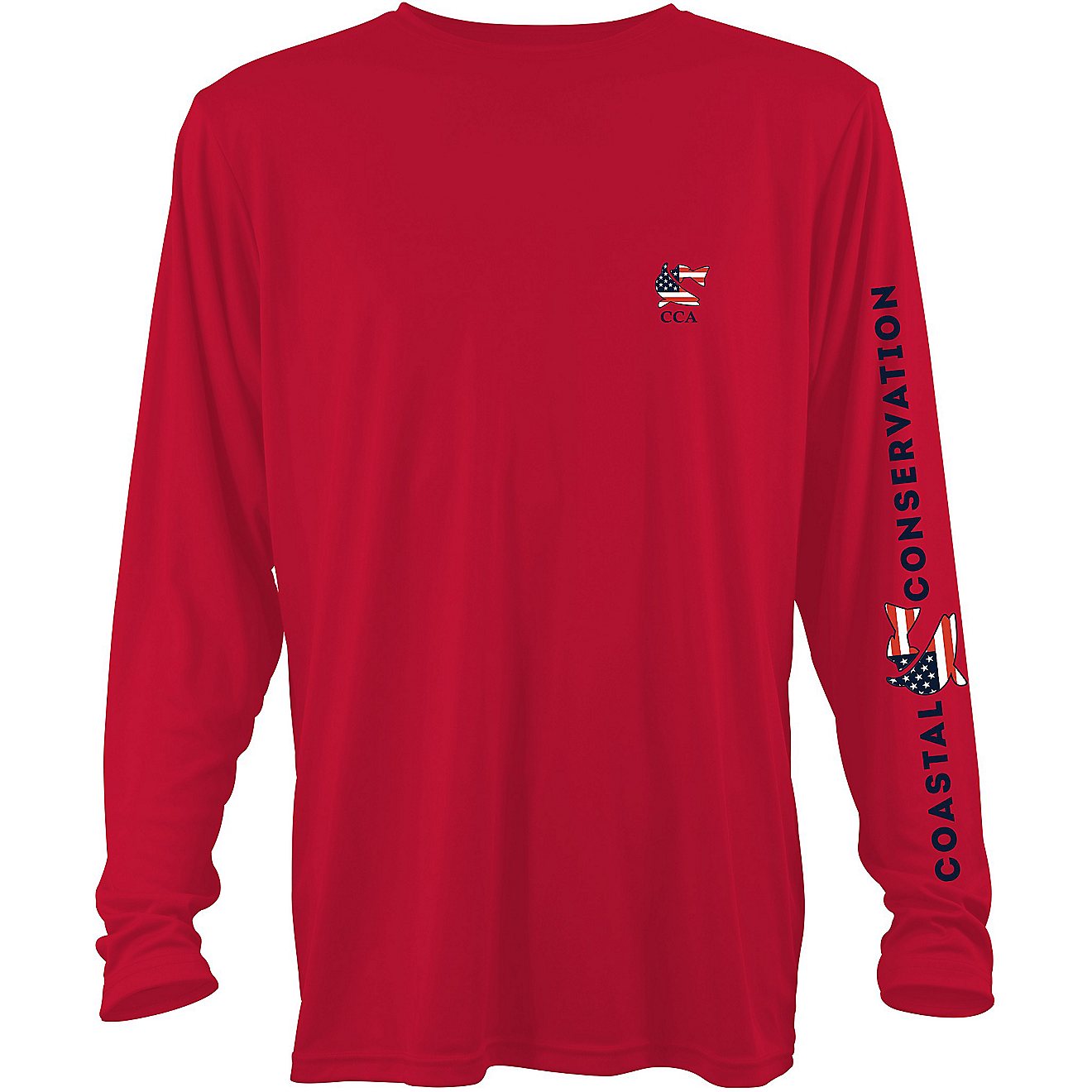 CCA Men's Patriotic Coastal Sleeve Long Sleeve T-shirt                                                                           - view number 1