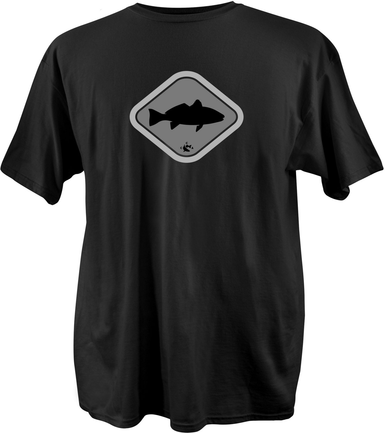 shirt with fish logo