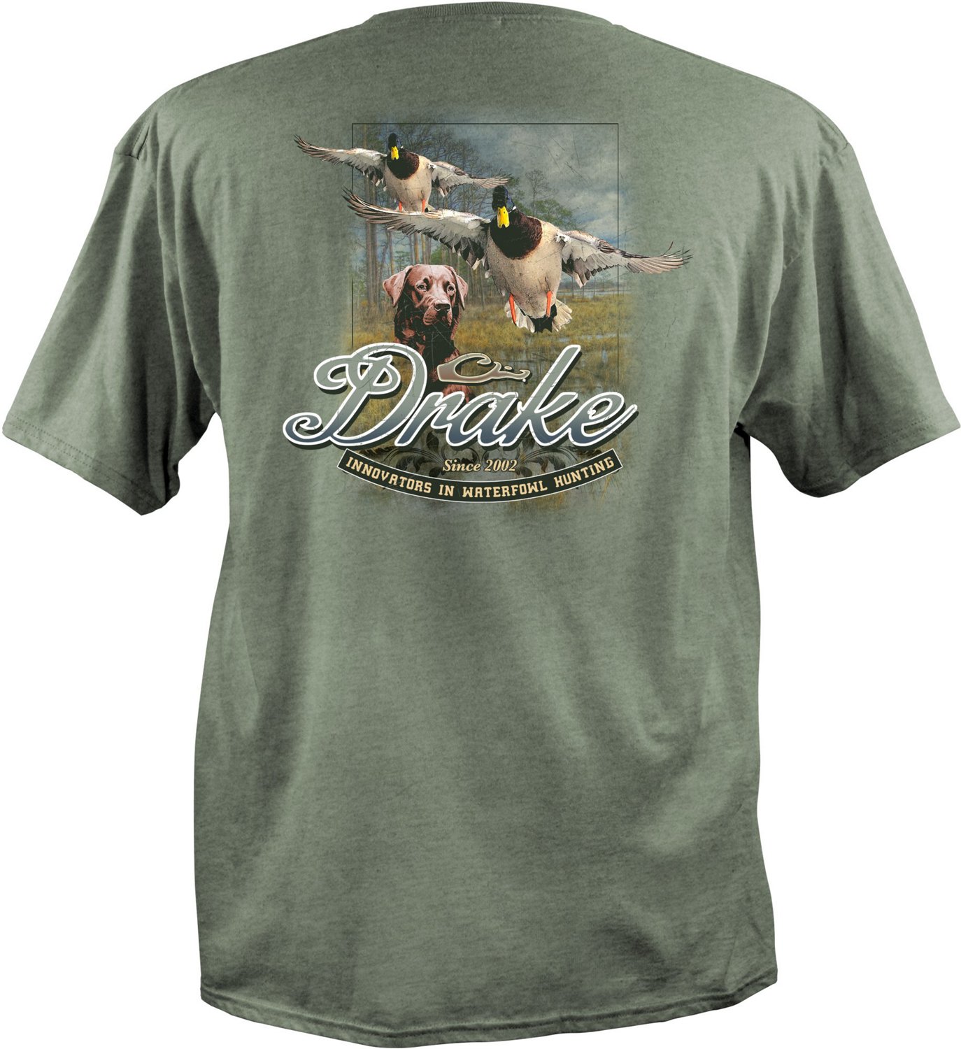 Drake Waterfowl Men's Dog Duck Short Sleeve T-Shirt | Academy