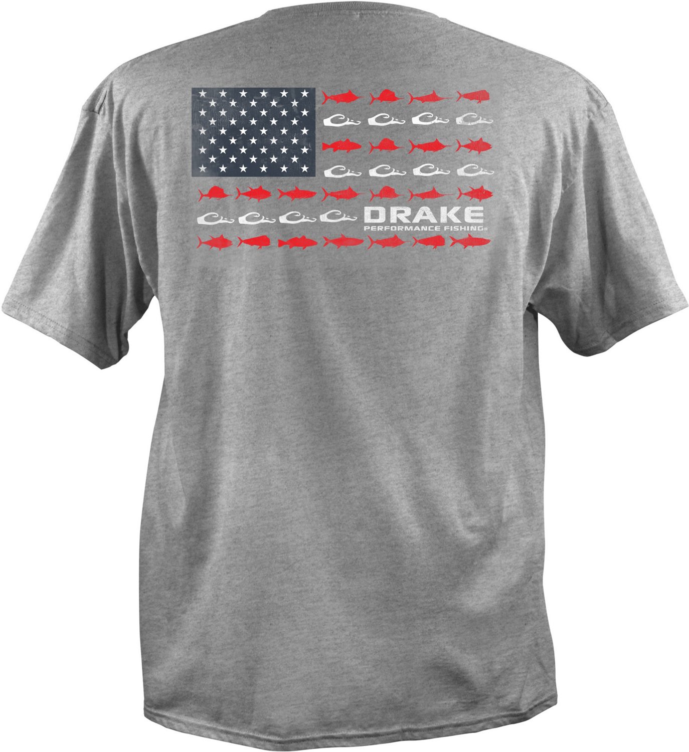 Drake Men’s Fishing Flag Short Sleeve T-shirt | Academy